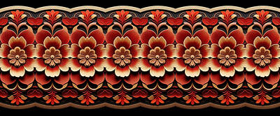 Floral Digital Art - Rosetta Ornamentalia 11 by EML CircusValley