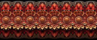 Floral Digital Art - Rosetta Ornamentalia 2 by EML CircusValley