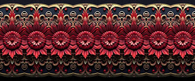 Florals Digital Art - Rosetta Ornamentalia 8 by EML CircusValley
