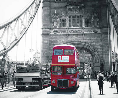 All Black On Trend - Routemaster Bus by Martin Newman