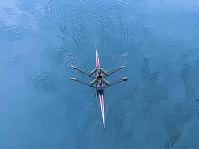 Athletes Royalty Free Images - Row the Boat Royalty-Free Image by Steve Rich