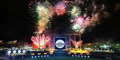 Baseball Photos - Royal Grand Finale Celebration At Kauffman Baseball Stadium - Panoramic by Gregory Ballos