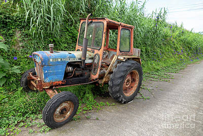 Vintage Food Signs - Rusty Old Tractor by Danaan Andrew