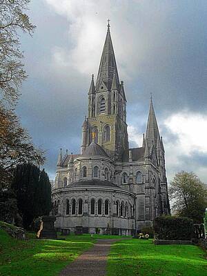 Sarah Yeoman Crow Paintings - Saint Fin Barres Cathedral 1 by John Hughes
