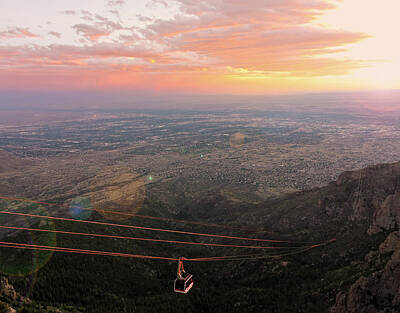 Priska Wettstein Land Shapes Series - Sandia Peak Aerial Tramway, Albuquerque, NM, USA by Derrick Neill