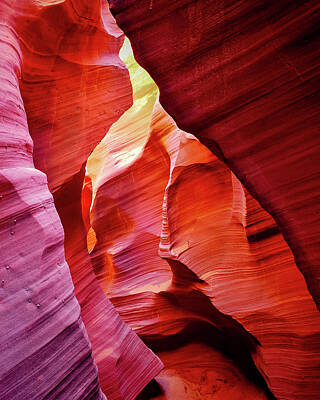 Abstract Landscape Photos - Sandstone Flame of Rattlesnake Canyon by Gregory Ballos