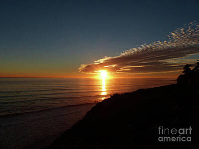 Comedian Drawings Royalty Free Images - Santa Barbara Sunset 7 Royalty-Free Image by Connie Sloan