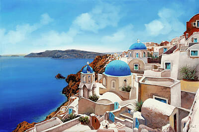 Royalty-Free and Rights-Managed Images - Santorini by Guido Borelli