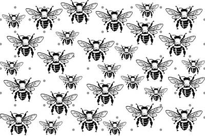 City Scenes Digital Art - Save the Bees by Queen City Craftworks