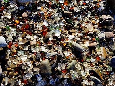 Fruit Photography - Sea Glass Treasures on the Beach by Kathleen Bishop