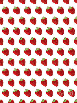 Princess Diana Royalty Free Images - Seamless Strawberry Background Royalty-Free Image by Bigalbaloo Stock