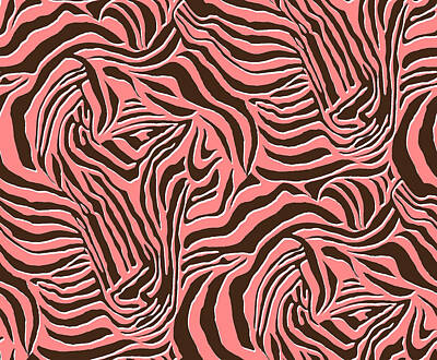 Abstract Drawings - Seamless zebra print pattern by Julien