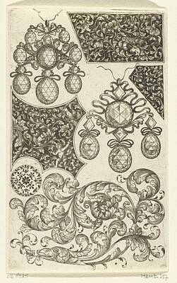 Black And White Storyboard Illustrations - Seven ornaments Daniel de Lafeuille possibly after Daniel de Lafeuille c 1600  c 1699 by Artistic Rifki