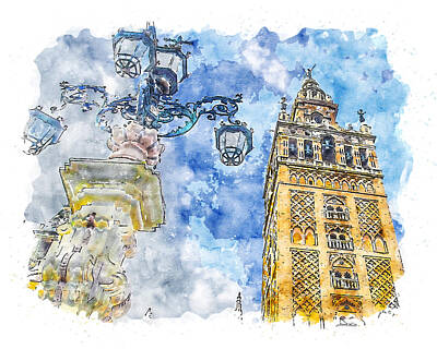 Pittsburgh According To Ron Magnes - Seville, Giralda - 16 by AM FineArtPrints