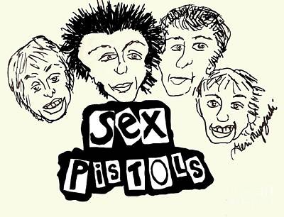 Music Mixed Media - Sex Pistols  by Geraldine Myszenski