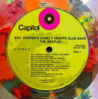 Juj Winn - Sgt. Peppers record label by David Lee Thompson