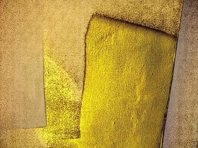 Abstract Mixed Media - Shades Of Yellow by David Ridley