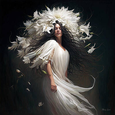 Lilies Digital Art - Shasta Lily for Your Inner Goddess by Sheryl Karas