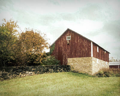 Modern Man Music Royalty Free Images - Shenandoah Stone Barn Royalty-Free Image by Louise Reeves