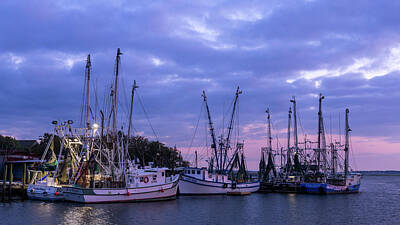 Royalty-Free and Rights-Managed Images - Shrimp Boats on Shem Creek by Joseph Rossbach