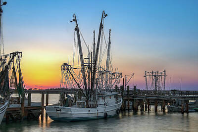 Gaugin Rights Managed Images - Shrimping Fleet - Port Royal South Carolina 4 Royalty-Free Image by Steve Rich