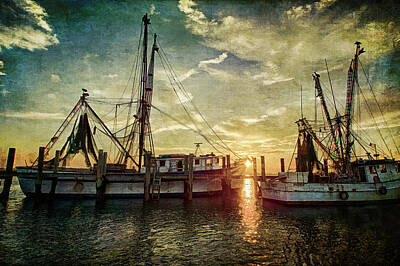 Temples Royalty Free Images - Shrimping Life - Port Royal South Carolina 55BR Royalty-Free Image by Steve Rich
