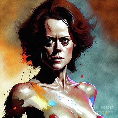 When Life Gives You Lemons Rights Managed Images - Sigourney Weaver, Actress Royalty-Free Image by Esoterica Art Agency