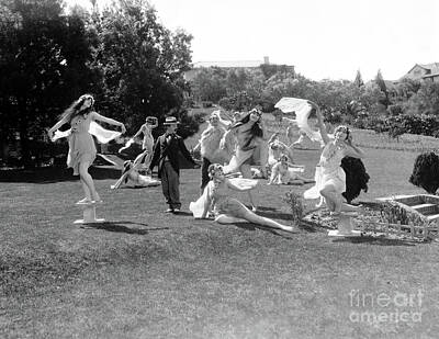 City Scenes Royalty-Free and Rights-Managed Images - Silent Comedy Scene 1924 by Sad Hill - Bizarre Los Angeles Archive