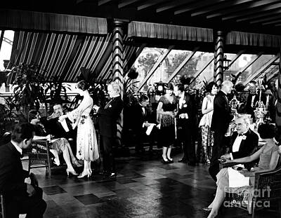 Jazz Photo Royalty Free Images - Silent Film Summer Bachelors - 1926 - party scene Royalty-Free Image by Sad Hill - Bizarre Los Angeles Archive