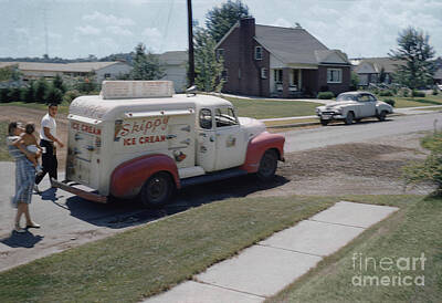 Shaken Or Stirred - Skippy Ice Cream Truck in the Summer, 1950s by Photovault Archives