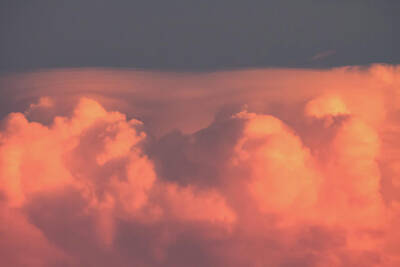 American Flag War Posters - Sky Study 8 - Cloud Top at Sunset by David Beard