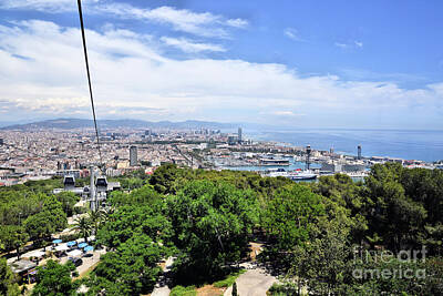 Western Buffalo Royalty Free Images - Skyline View of Barcelona Spain Royalty-Free Image by John Stone