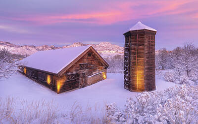 Royalty-Free and Rights-Managed Images - Slocum Ranch Winter Sunrise by Darren White