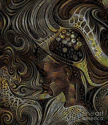 Reptiles Digital Art - Snake Skin by Chris Bee