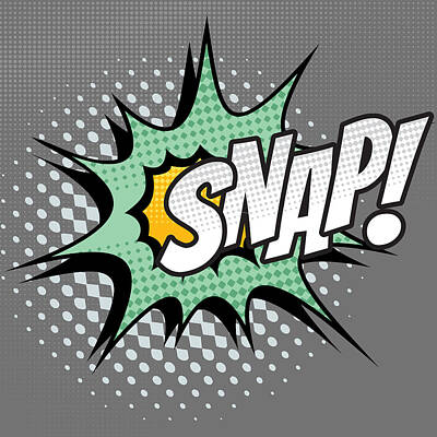 Comics Royalty-Free and Rights-Managed Images - SNAP Comic Book Action Word by Christopher Hollon