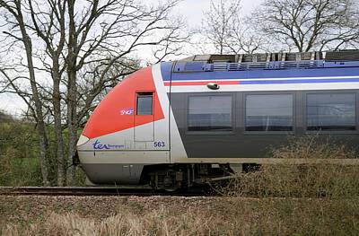 Kim Fearheiley Photography - SNCF train near Dirol, Nievre, Burgundy, France by Kevin Oke