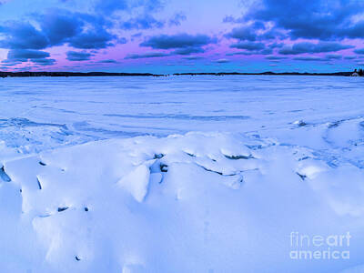 Royalty-Free and Rights-Managed Images - Snow on Portage Lake by Twenty Two North Photography