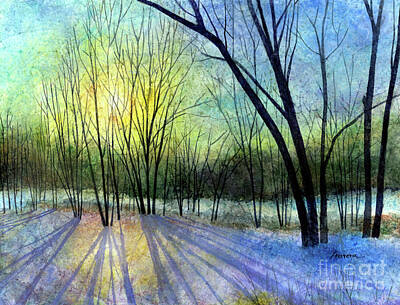 Christmas In The City - Solstice Shadows-pastel colors by Hailey E Herrera