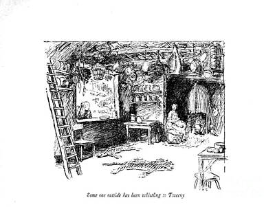 Comics Drawings - Some one outside has been whistling to Tweeny g5 by Historic Illustrations