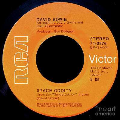 Rock And Roll Photos - Space Oddity by David Bowie 1973 by David Lee Thompson