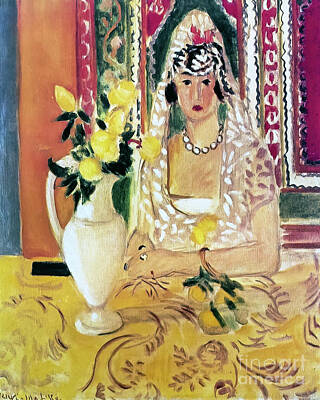 A White Christmas Cityscape - Spanish Woman With Flowers by Henri Matisse 1923 by Henri Matisse