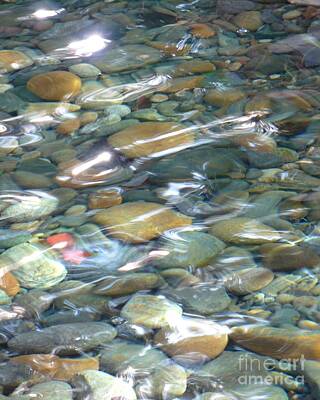 Abstract Photos - Sparkling Water on Rocky Creek by Carol Groenen