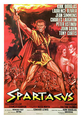 Royalty-Free and Rights-Managed Images - Spartacus, with Kirk Douglas and Jean Simmons, 1960- by Stars on Art