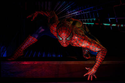 Comics Photos - Spiderman Lurking in the Shadows by Chad Hamilton