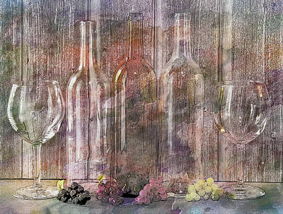 Lori A Cash Royalty-Free and Rights-Managed Images - Spirit of the Wine Digital Wine Art by Lori A Cash