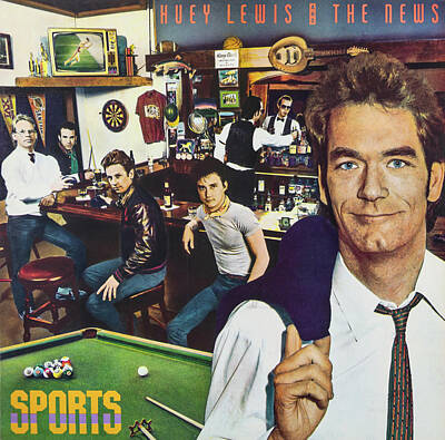 Recently Sold - Rock And Roll Mixed Media - Huey Lewis - Sports by Robert VanDerWal