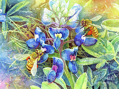 Albert Bierstadt - Spring Breeze-pastel colors by Hailey E Herrera