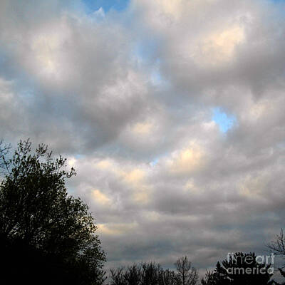 Frank J Casella Rights Managed Images - Spring Storm Clouds At Sunset Royalty-Free Image by Frank J Casella