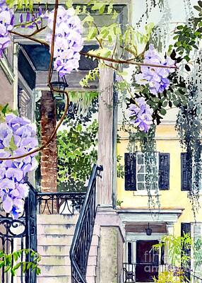 Blooming Daisies - Spring Wisteria by Merana Cadorette