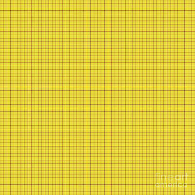 Royalty-Free and Rights-Managed Images - Square Grid Pin Lattice Pattern In Golden Yellow And Chestnut Brown n.0612 by Holy Rock Design